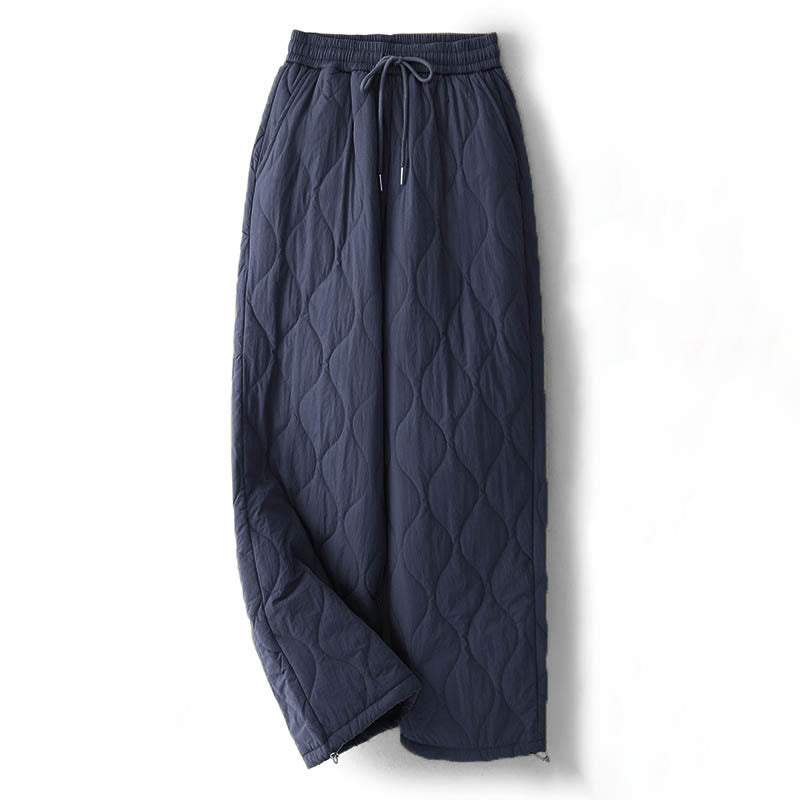 Pantaloni termici spessi con coulisse, elastici e tasche, da donna, modello Buddha Stones - Blu notte - US8-10, UK/AU12-14, EU40-42 (2XL) - image 1