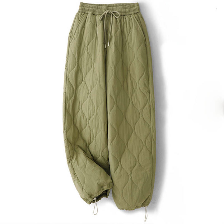 Pantaloni termici spessi con coulisse, elastici e tasche, da donna, modello Buddha Stones - image 11