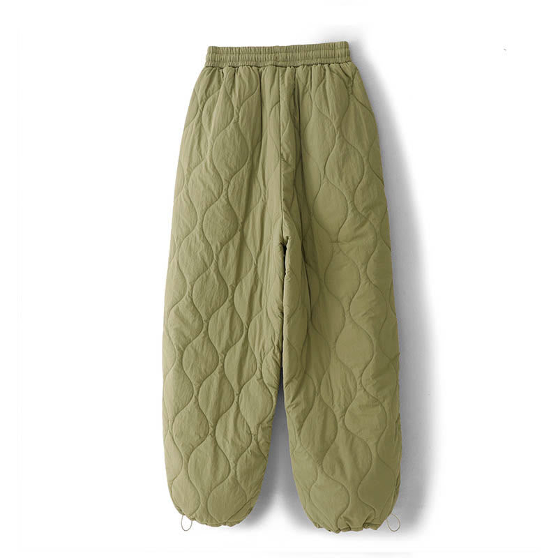 Pantaloni termici spessi con coulisse, elastici e tasche, da donna, modello Buddha Stones - image 12