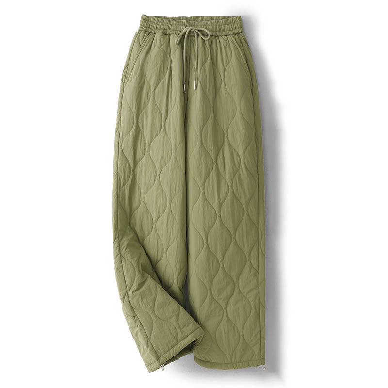 Pantaloni termici spessi con coulisse, elastici e tasche, da donna, modello Buddha Stones - Verde oliva - US8-10, UK/AU12-14, EU40-42 (2XL) - image 10