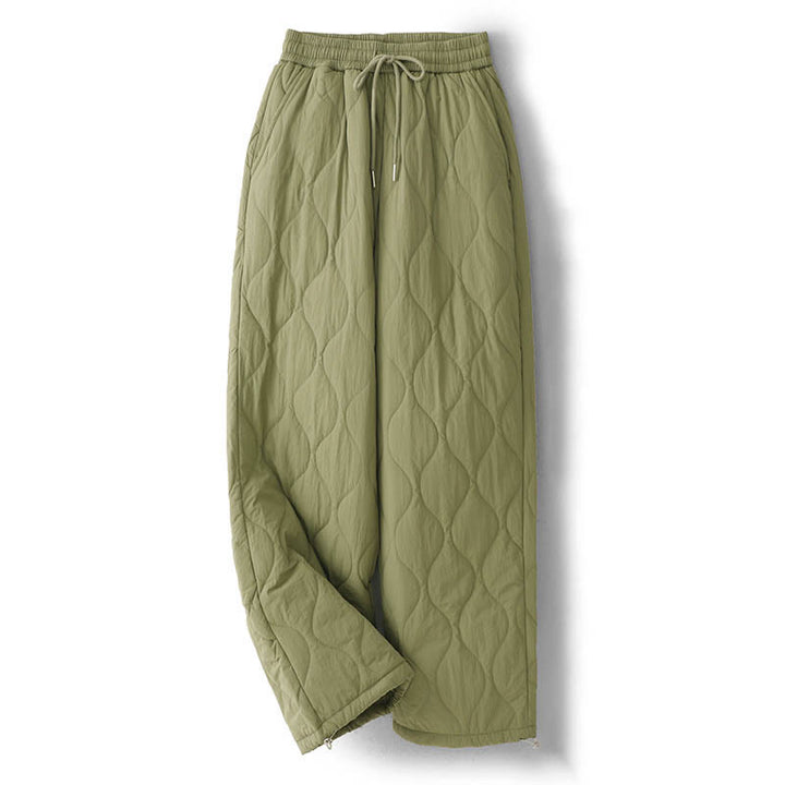 Pantaloni termici spessi con coulisse, elastici e tasche, da donna, modello Buddha Stones - Verde oliva - US8-10, UK/AU12-14, EU40-42 (2XL) - image 10