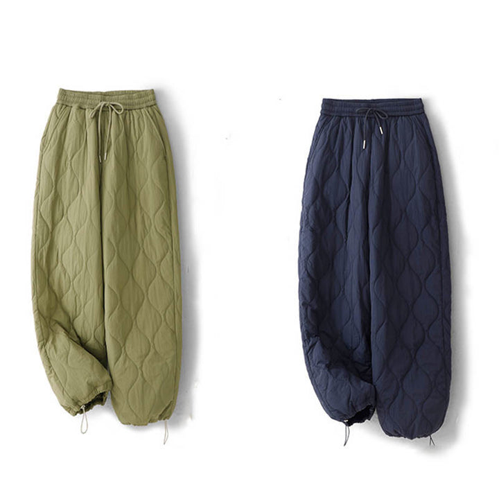 Pantaloni termici spessi con coulisse, elastici e tasche, da donna, modello Buddha Stones - image 26