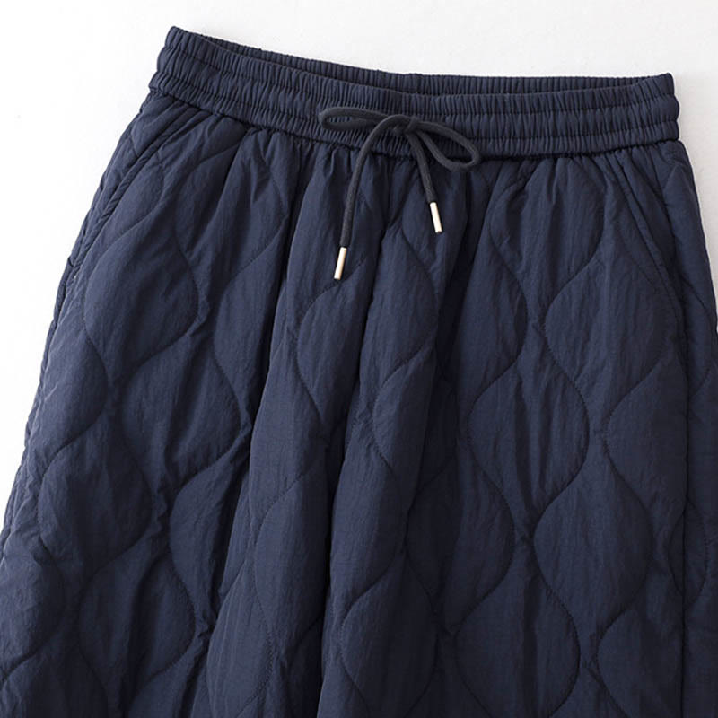 Pantaloni termici spessi con coulisse, elastici e tasche, da donna, modello Buddha Stones - image 3