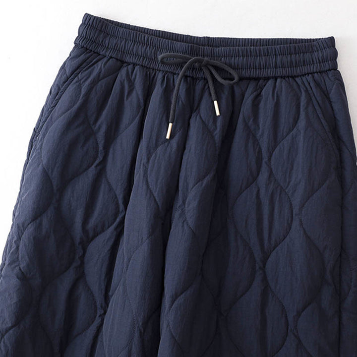 Pantaloni termici spessi con coulisse, elastici e tasche, da donna, modello Buddha Stones - image 3