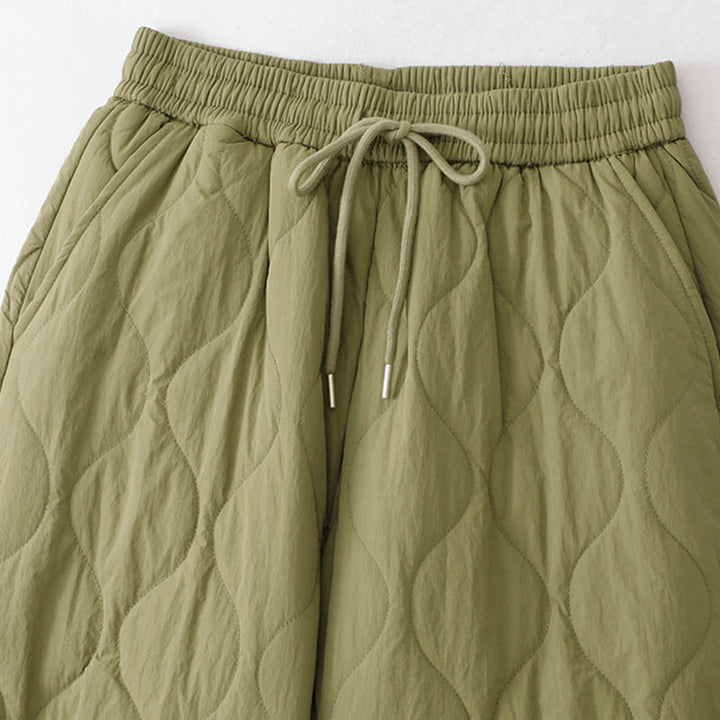 Pantaloni termici spessi con coulisse, elastici e tasche, da donna, modello Buddha Stones - image 13