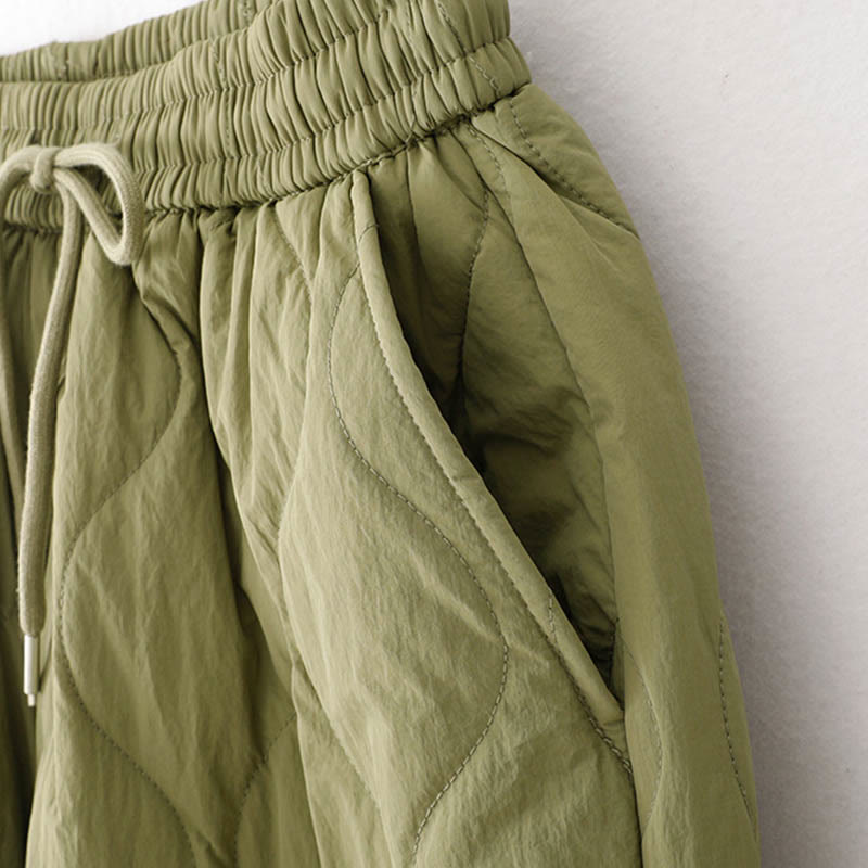 Pantaloni termici spessi con coulisse, elastici e tasche, da donna, modello Buddha Stones - image 15