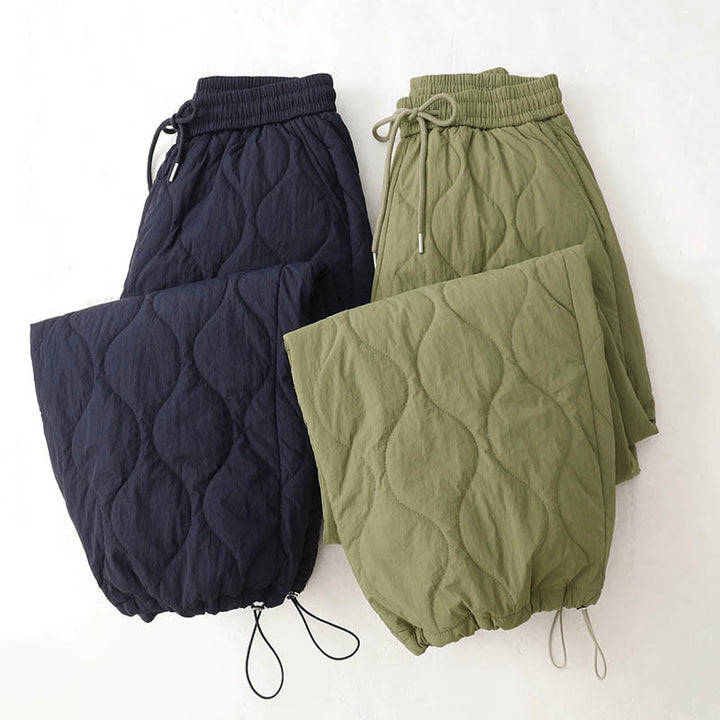 Pantaloni termici spessi con coulisse, elastici e tasche, da donna, modello Buddha Stones - image 22