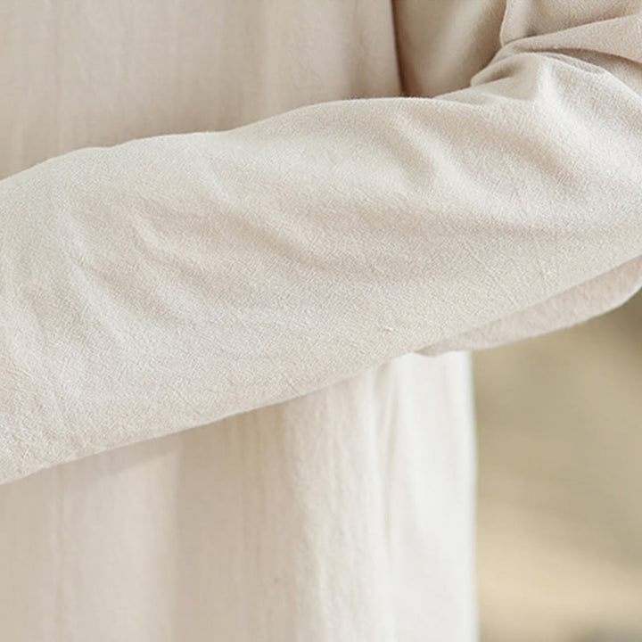 Set da donna per meditazione zen Buddha Stones, 2 pezzi, camicia a maniche lunghe con scollo a V e pantaloni larghi - image 9