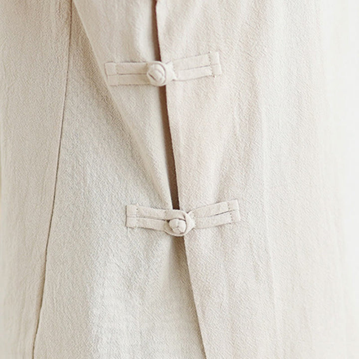 Set da donna per meditazione zen Buddha Stones, 2 pezzi, camicia a maniche lunghe con scollo a V e pantaloni larghi - image 7