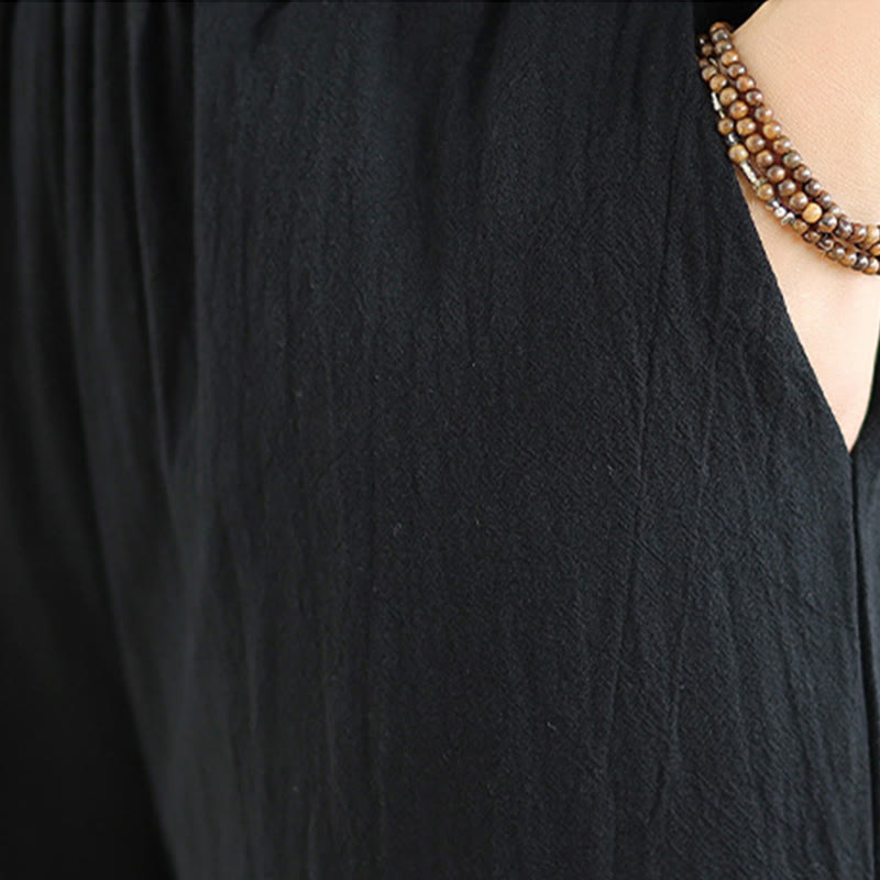 Set da donna per meditazione zen Buddha Stones, 2 pezzi, camicia a maniche lunghe con scollo a V e pantaloni larghi - image 19