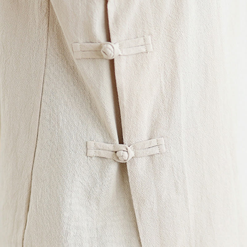 Completo da donna con motivo Buddha Stones, composto da maglietta a maniche lunghe con scollo a V e pantaloni a gamba larga, ideale per la meditazione zen. - image 7