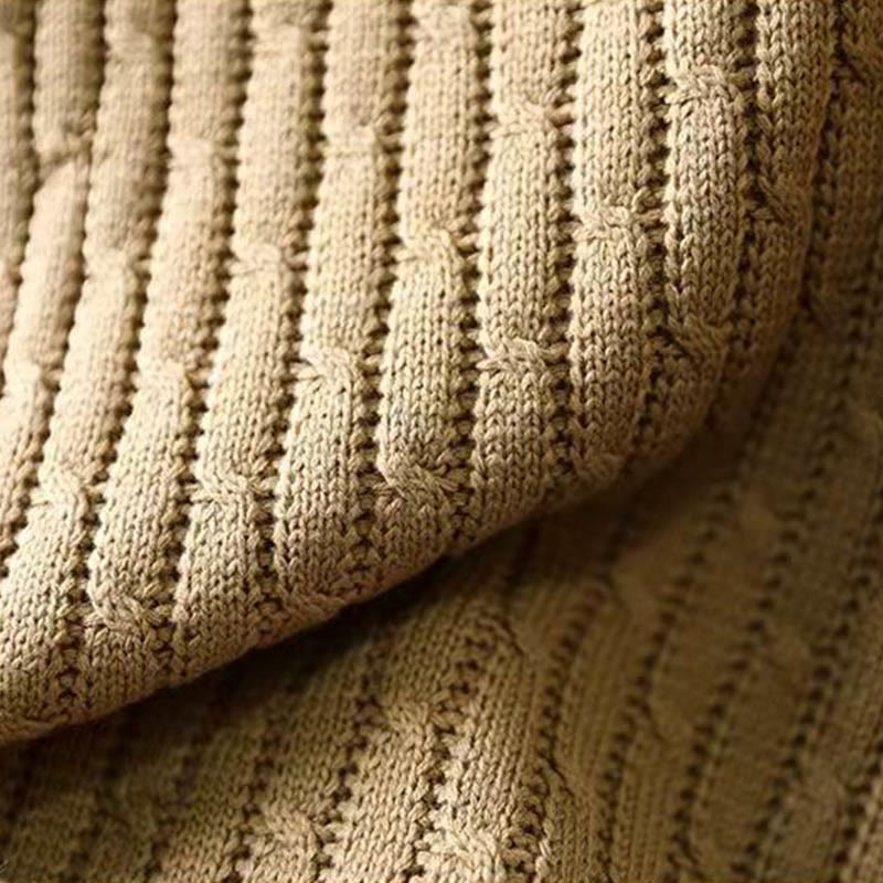 Maglione da donna in cotone con scollo rotondo e maniche lunghe, motivo patchwork invernale Buddha Stones - image 5