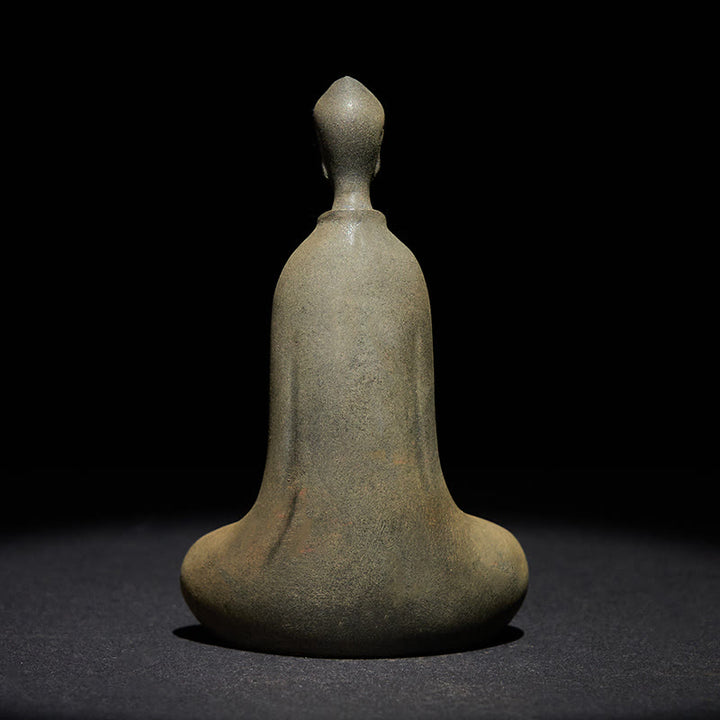 Buddha Stones Fatto a Mano Buddha Sakyamuni Polvere di Ferro Ruggine Statua in Resina Decorazione per la Casa - image 5