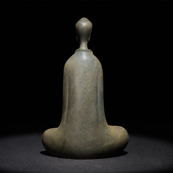 Buddha Stones Fatto a Mano Buddha Sakyamuni Polvere di Ferro Ruggine Statua in Resina Decorazione per la Casa - image 12