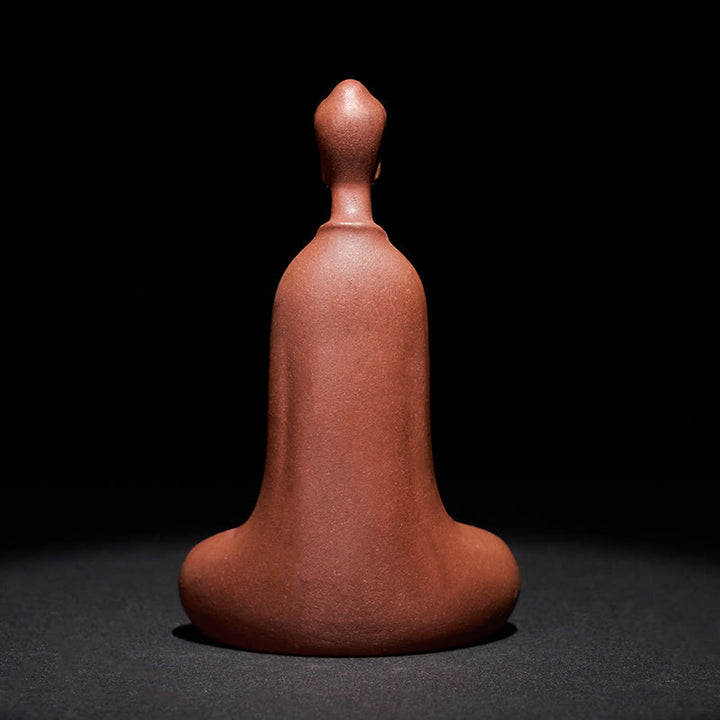 Buddha Stones Buddha senza forma Argilla viola Serenità Decorazione per la scrivania di casa 5,7*9,6 cm - image 4