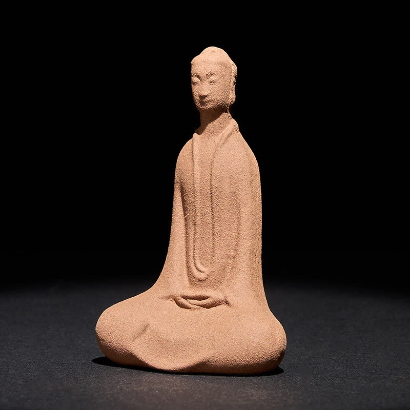 Statua in ceramica Buddha Stones seduto in preghiera, decorazione per la casa Zen, 5*3*8,5 cm - Buddha 5*3*8,5 cm - image 0