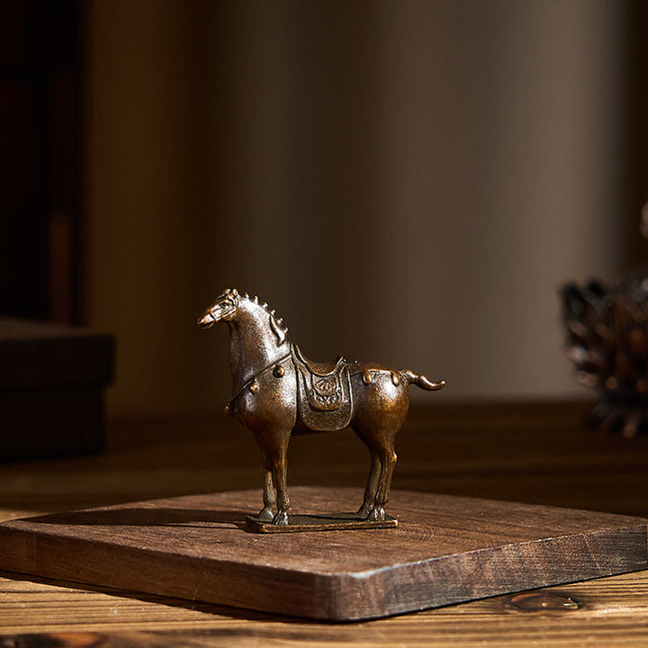 Buddha Stones antiche in lega marrone dell'anno del cavallo, decorazione per la casa, 5,8*4,7 cm - image 6