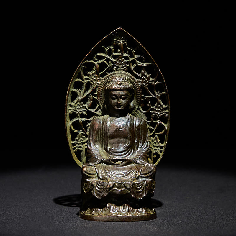 Buddha Stones Tathagata Buddha Statua in lega Zen Decorazione per la casa 9*4,5 cm - Buddha 9*4,5 cm - image 0