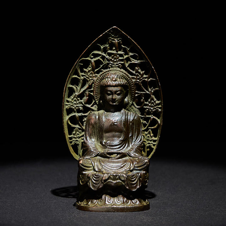 Buddha Stones Tathagata Buddha Statua in lega Zen Decorazione per la casa 9*4,5 cm - Buddha 9*4,5 cm - image 0