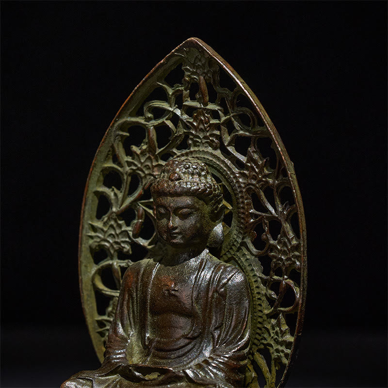 Buddha Stones Tathagata Buddha Statua in lega Zen Decorazione per la casa 9*4,5 cm - image 7