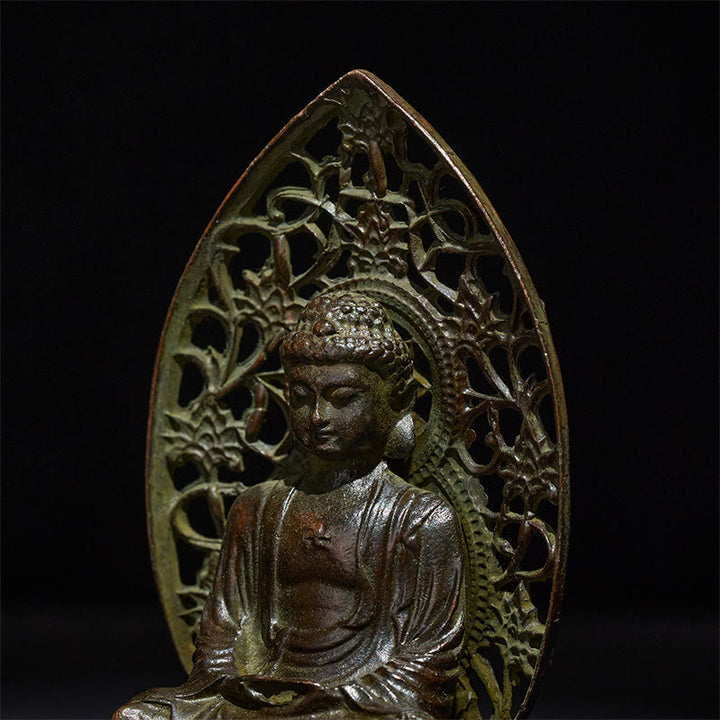 Buddha Stones Tathagata Buddha Statua in lega Zen Decorazione per la casa 9*4,5 cm - image 7