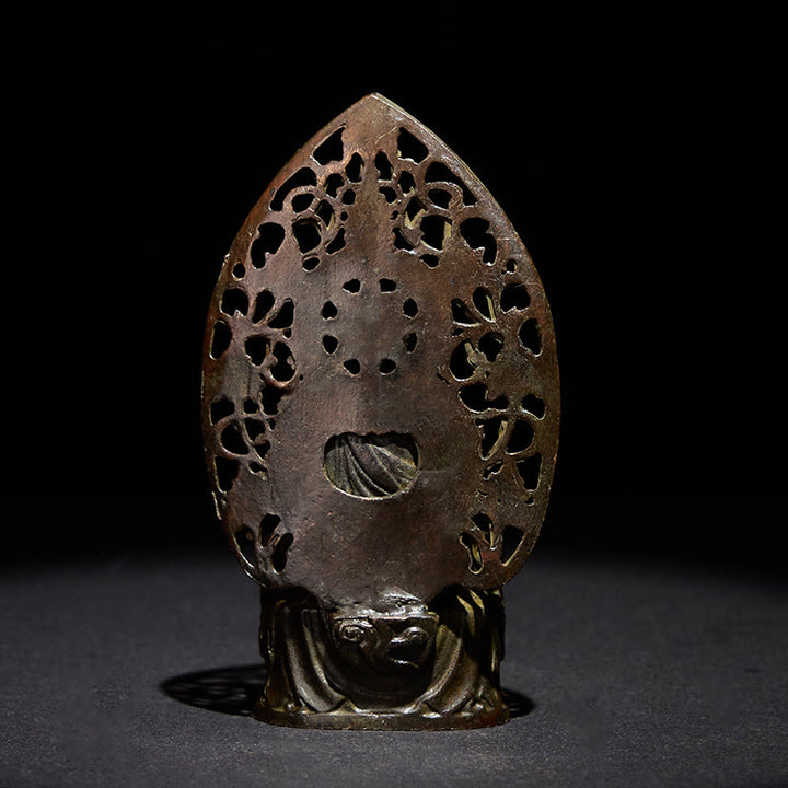 Buddha Stones Tathagata Buddha Statua in lega Zen Decorazione per la casa 9*4,5 cm - image 4