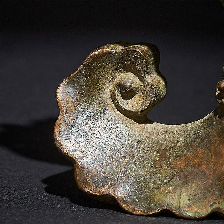 Buddha Stones Classico Buddha Mano di Loto Lega Decorazione per la casa 4,7*2,9*8,4 cm - image 6