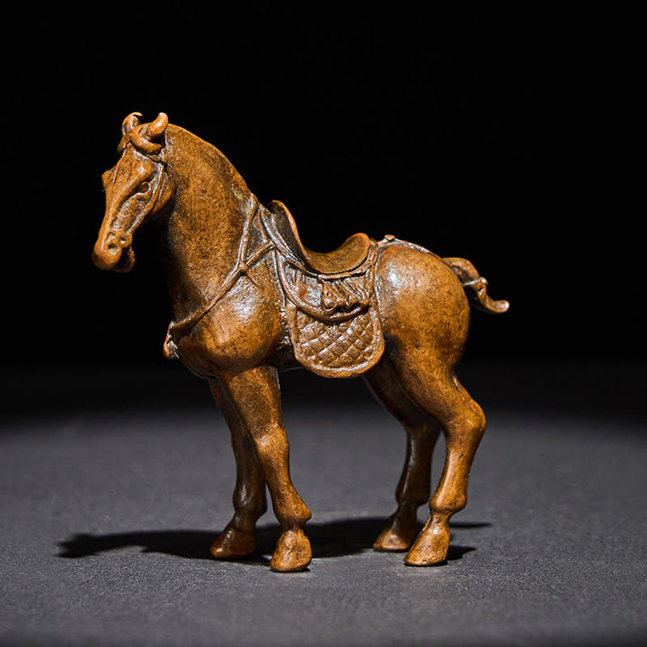 Buddha Stones Antico Anno del Cavallo Lega Decorazione per la casa 7,5*2,6*7 cm - Cavallo 7,5*2,6*7 cm - image 0