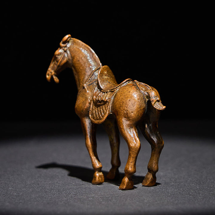 Buddha Stones Antico Anno del Cavallo Lega Decorazione per la casa 7,5*2,6*7 cm - image 5