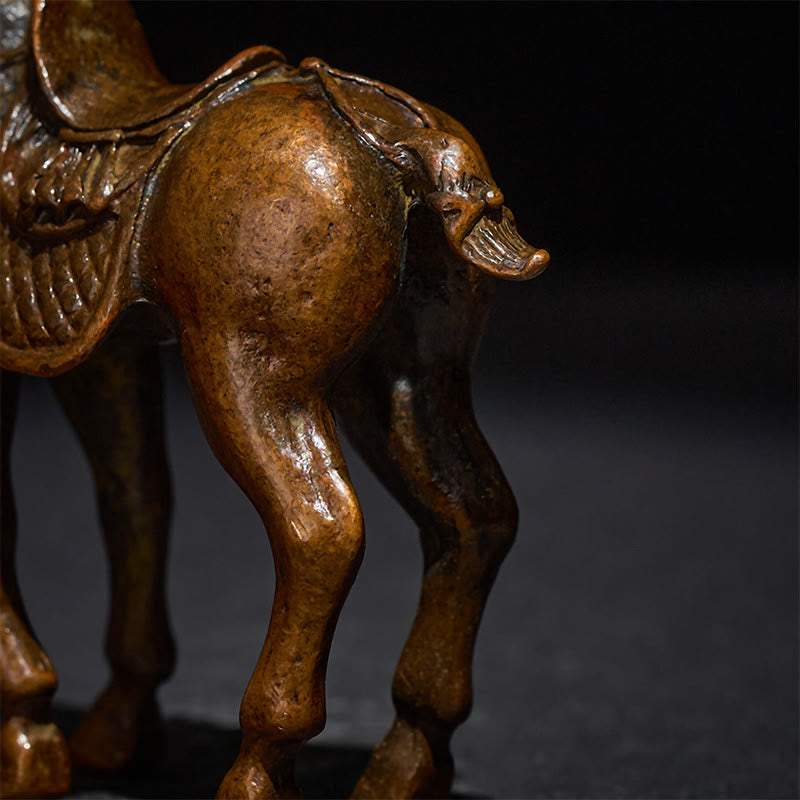 Buddha Stones Antico Anno del Cavallo Lega Decorazione per la casa 7,5*2,6*7 cm - image 9