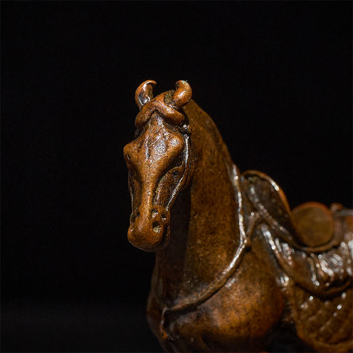 Buddha Stones Antico Anno del Cavallo Lega Decorazione per la casa 7,5*2,6*7 cm - image 6