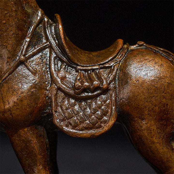 Buddha Stones Antico Anno del Cavallo Lega Decorazione per la casa 7,5*2,6*7 cm - image 8