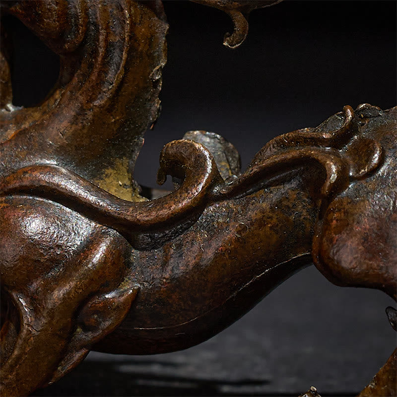 Buddha Stones FengShui Piccola lega PiXiu Decorazione per ricchezza e fortuna 9,2*2,4*5,2 cm - image 8