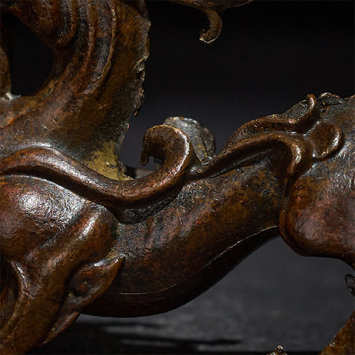 Buddha Stones FengShui Piccola lega PiXiu Decorazione per ricchezza e fortuna 9,2*2,4*5,2 cm - image 8