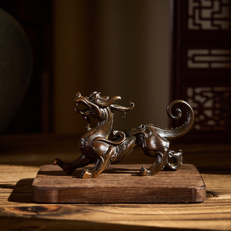 Buddha Stones FengShui Piccola lega PiXiu Decorazione per ricchezza e fortuna 9,2*2,4*5,2 cm - image 3