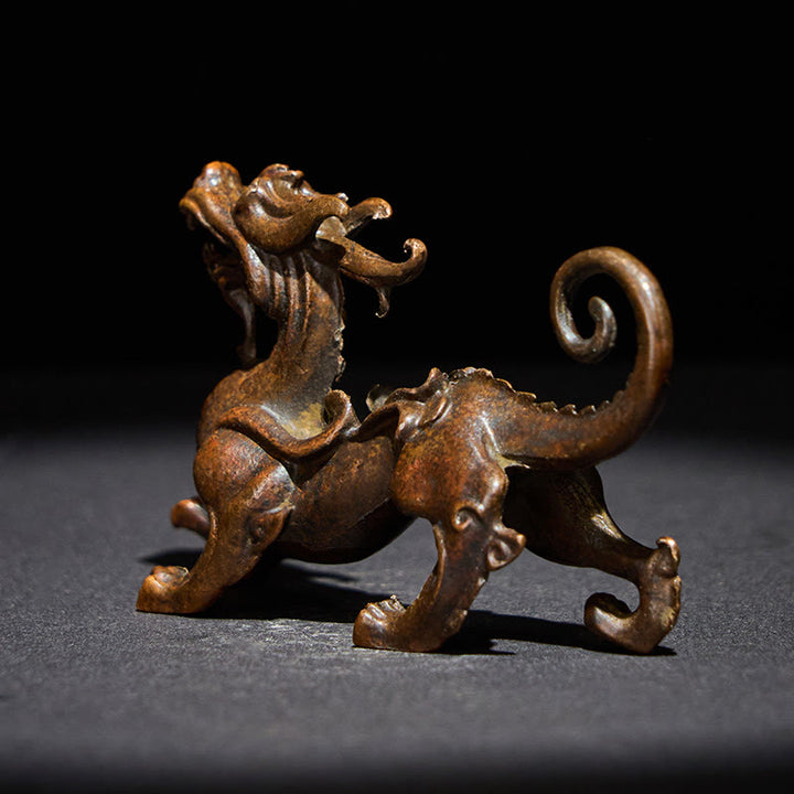 Buddha Stones FengShui Piccola lega PiXiu Decorazione per ricchezza e fortuna 9,2*2,4*5,2 cm - image 2