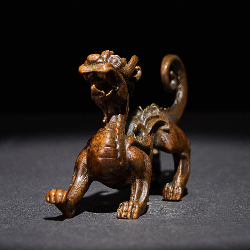 Buddha Stones FengShui Piccola lega PiXiu Decorazione per ricchezza e fortuna 9,2*2,4*5,2 cm - image 1