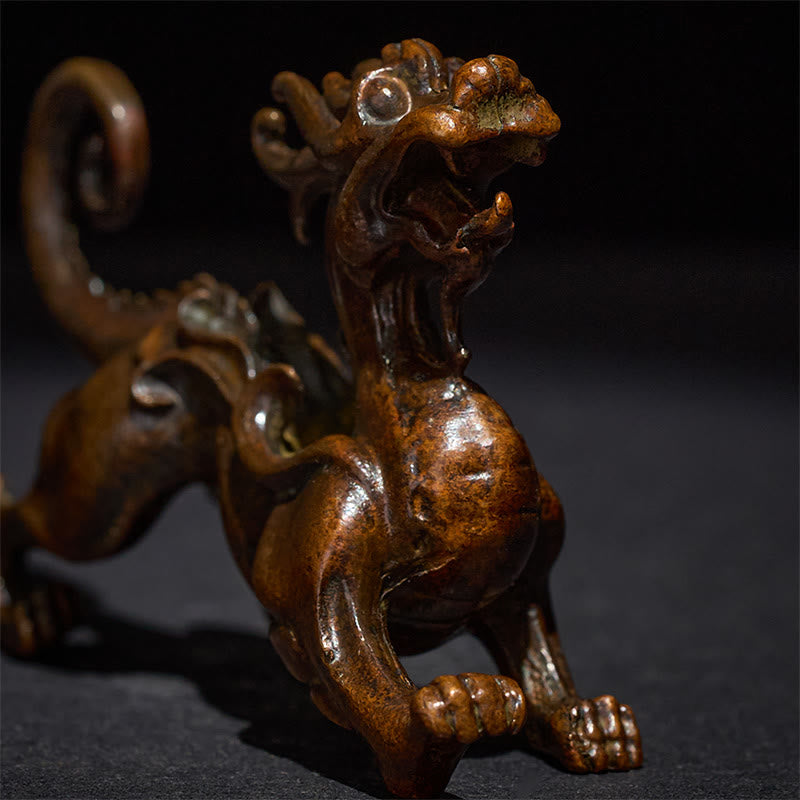 Buddha Stones FengShui Piccola lega PiXiu Decorazione per ricchezza e fortuna 9,2*2,4*5,2 cm - image 6