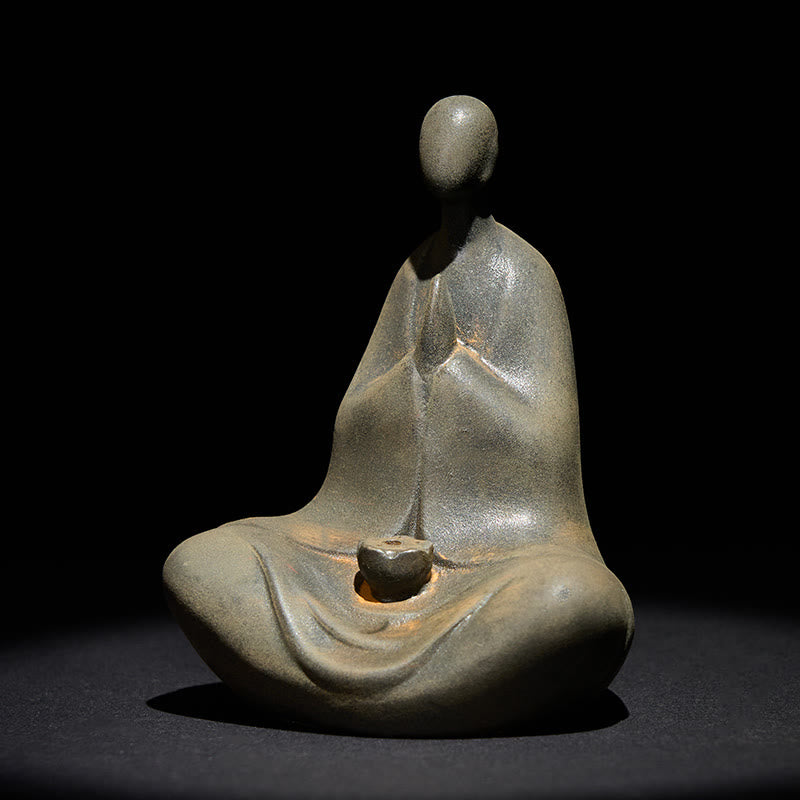 Statua Buddha Stones fatta a mano, senza forma, in polvere di ferro, in resina fusa, decorazione, 11,5*9*6,5 cm - image 3