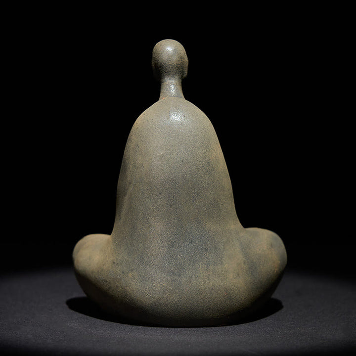 Statua Buddha Stones fatta a mano, senza forma, in polvere di ferro, in resina fusa, decorazione, 11,5*9*6,5 cm - image 4