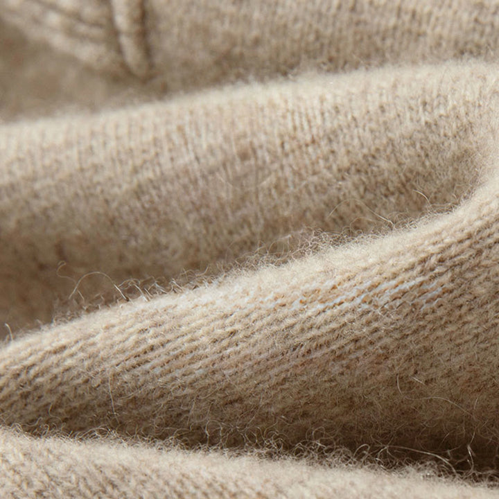 Maglione invernale a maniche lunghe in lana con bottoni cinesi e rana, tinta unita, da uomo , Buddha Stones - image 13