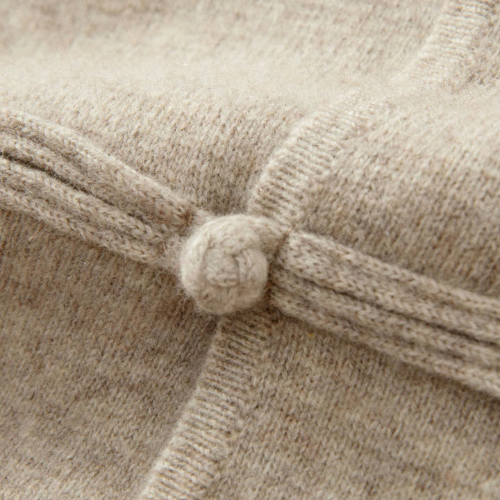 Maglione invernale a maniche lunghe in lana con bottoni cinesi e rana, tinta unita, da uomo , Buddha Stones - image 11