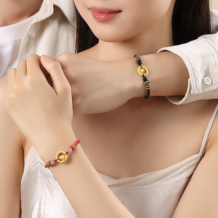 Buddha Stones Collana con ciondolo in argento sterling 925 con fibbia della pace dell'anno del cavallo e carattere Fu, simbolo della fortuna - image 23