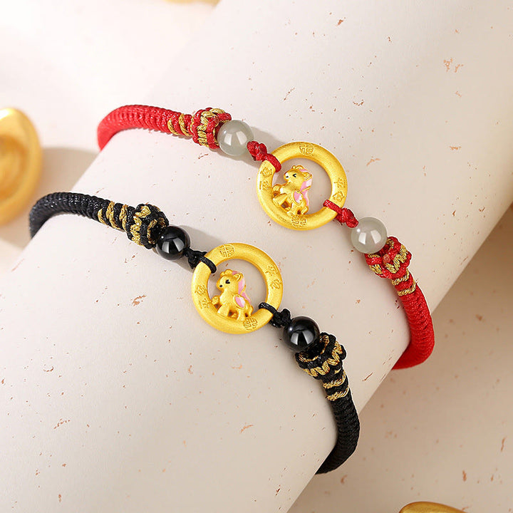 Buddha Stones Collana con ciondolo in argento sterling 925 con fibbia della pace dell'anno del cavallo e carattere Fu, simbolo della fortuna - image 21