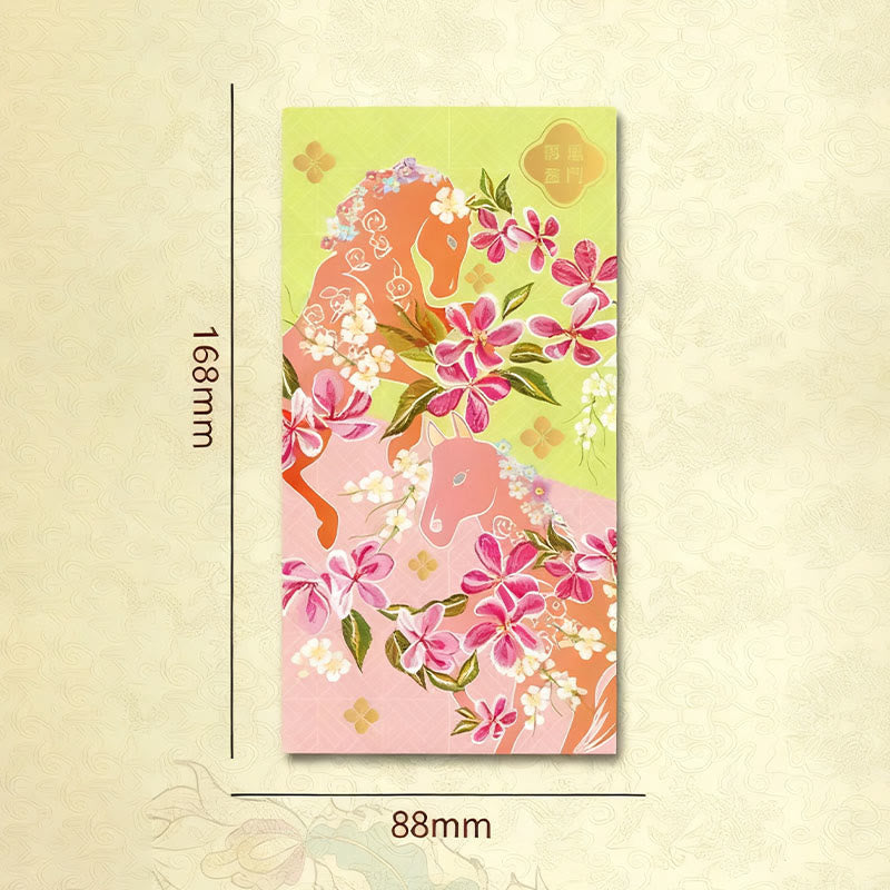 Buddha Stones 6 pezzi multicolore busta rossa cinese Diventa ricco Anno del cavallo 2026 Capodanno - image 2