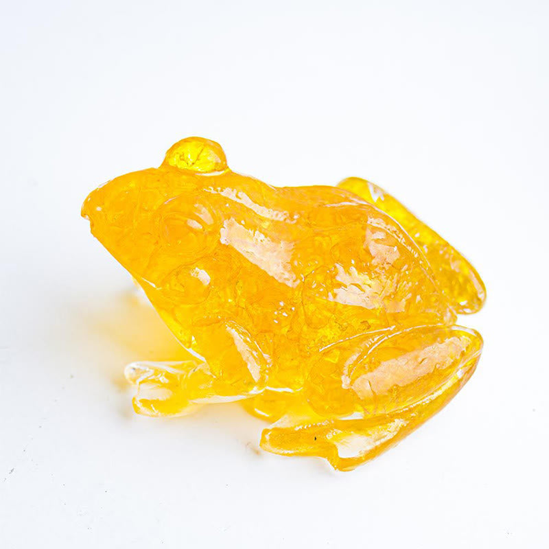 Statua decorativa della passione della rana di piccole dimensioni in resina gocciolante Buddha Stones - image 35