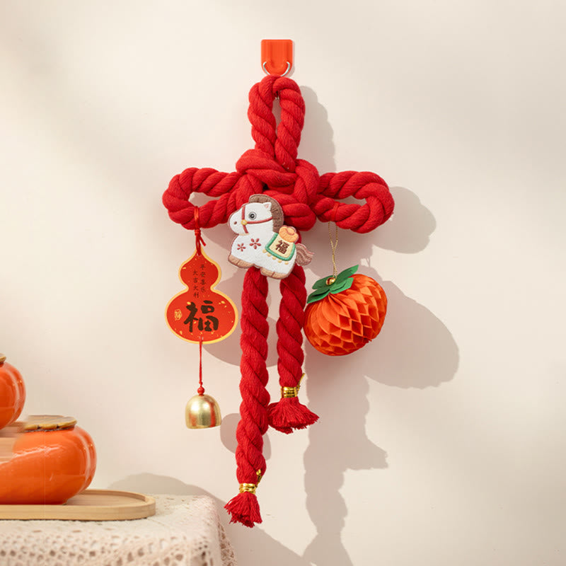 Buddha Stones Anno del Cavallo Leone Danzante Carattere Fu Decorazione Cinese della Fortuna - Cavallo di piccole dimensioni 17*30 cm - image 11