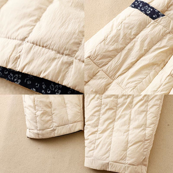 Pantaloni termici invernali patchwork in cotone da donna Buddha Stones con tasche - image 7