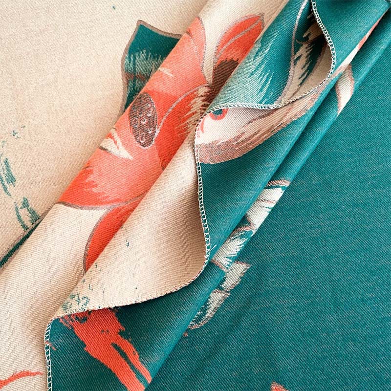 Sciarpa scialle accogliente con motivo a libellula e pesce koi Buddha Stones autunnali - image 7