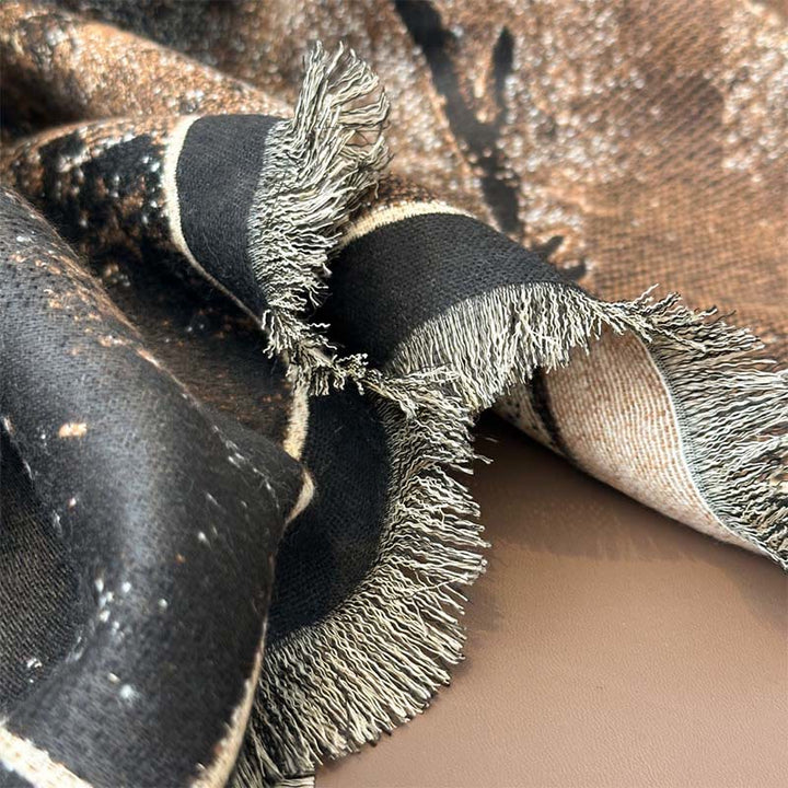 Sciarpa morbida con motivo a farfalla e magnolia invernale Buddha Stones - image 12